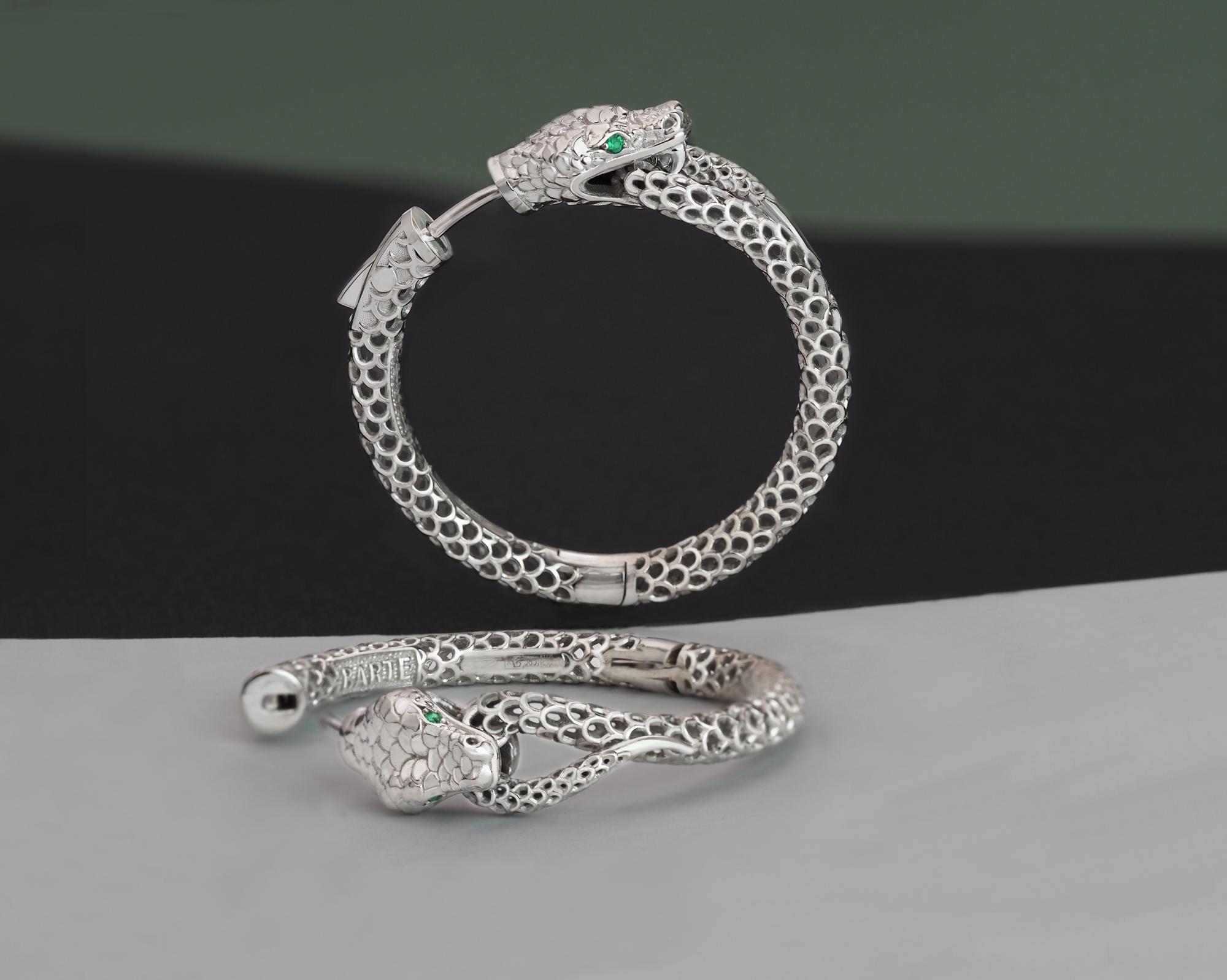 Серьги "Манаса  Хупы"585 белое