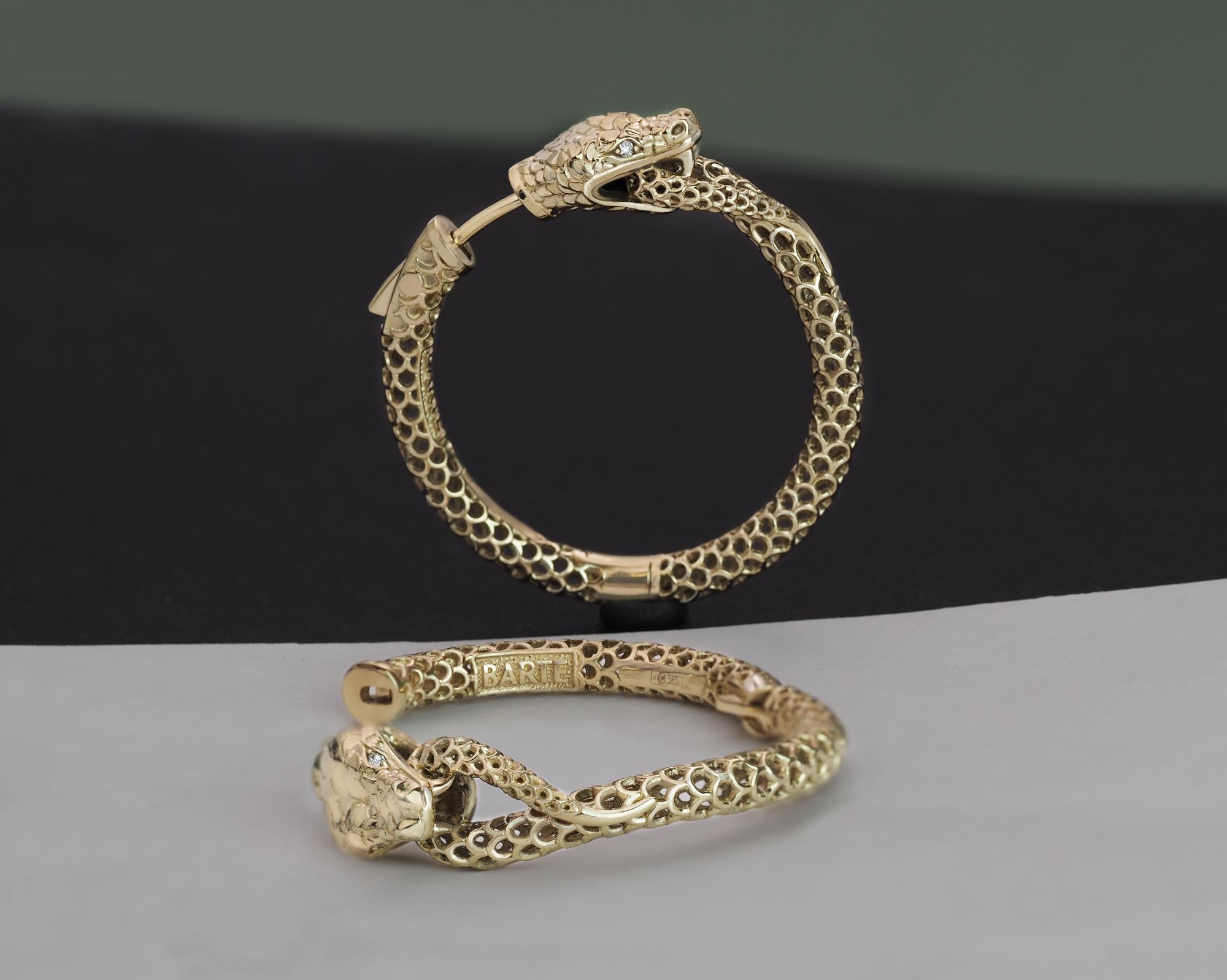 Серьги "Манаса Хупы"585 лимонное