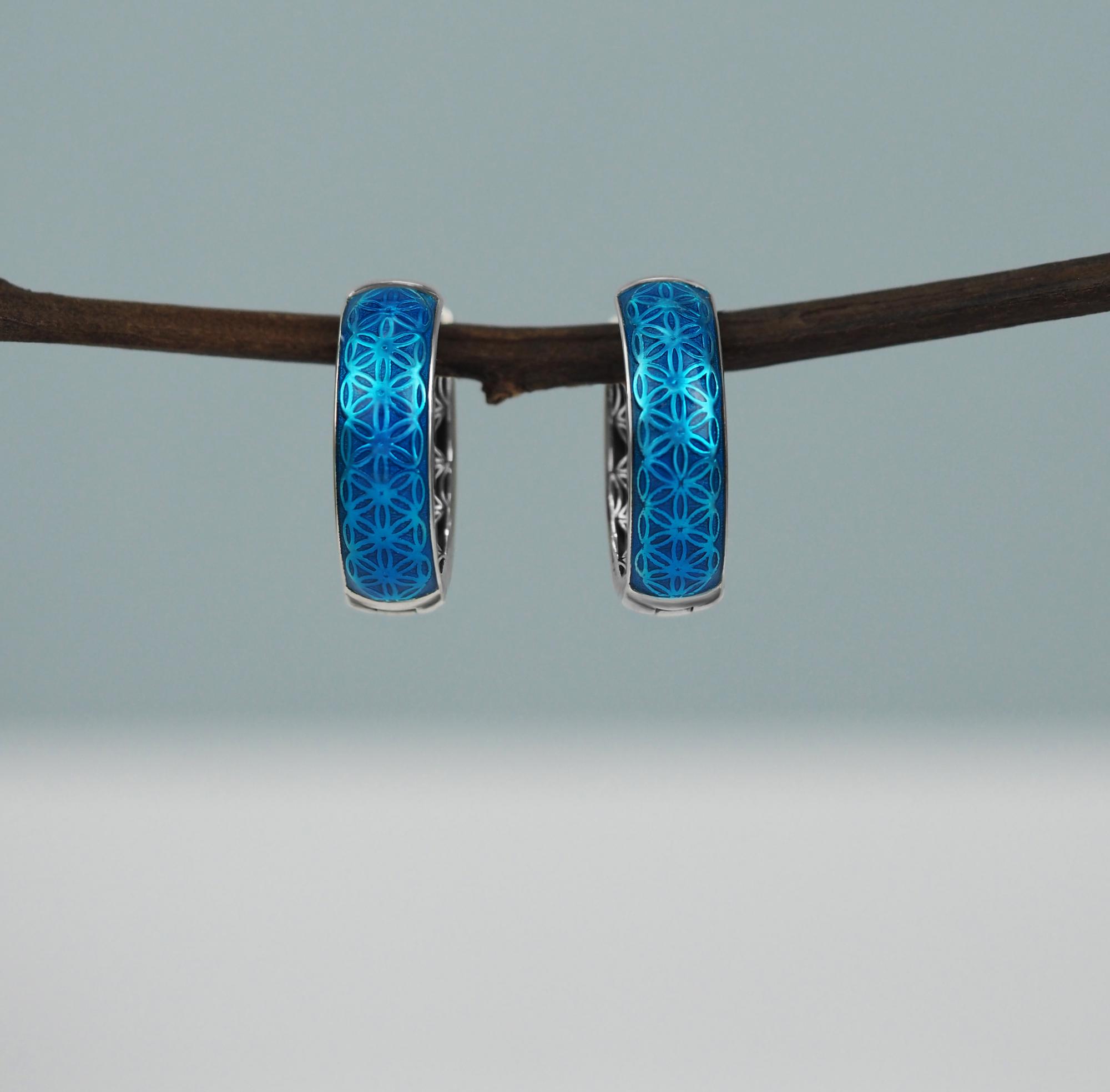 Серьги "Swappers" blue