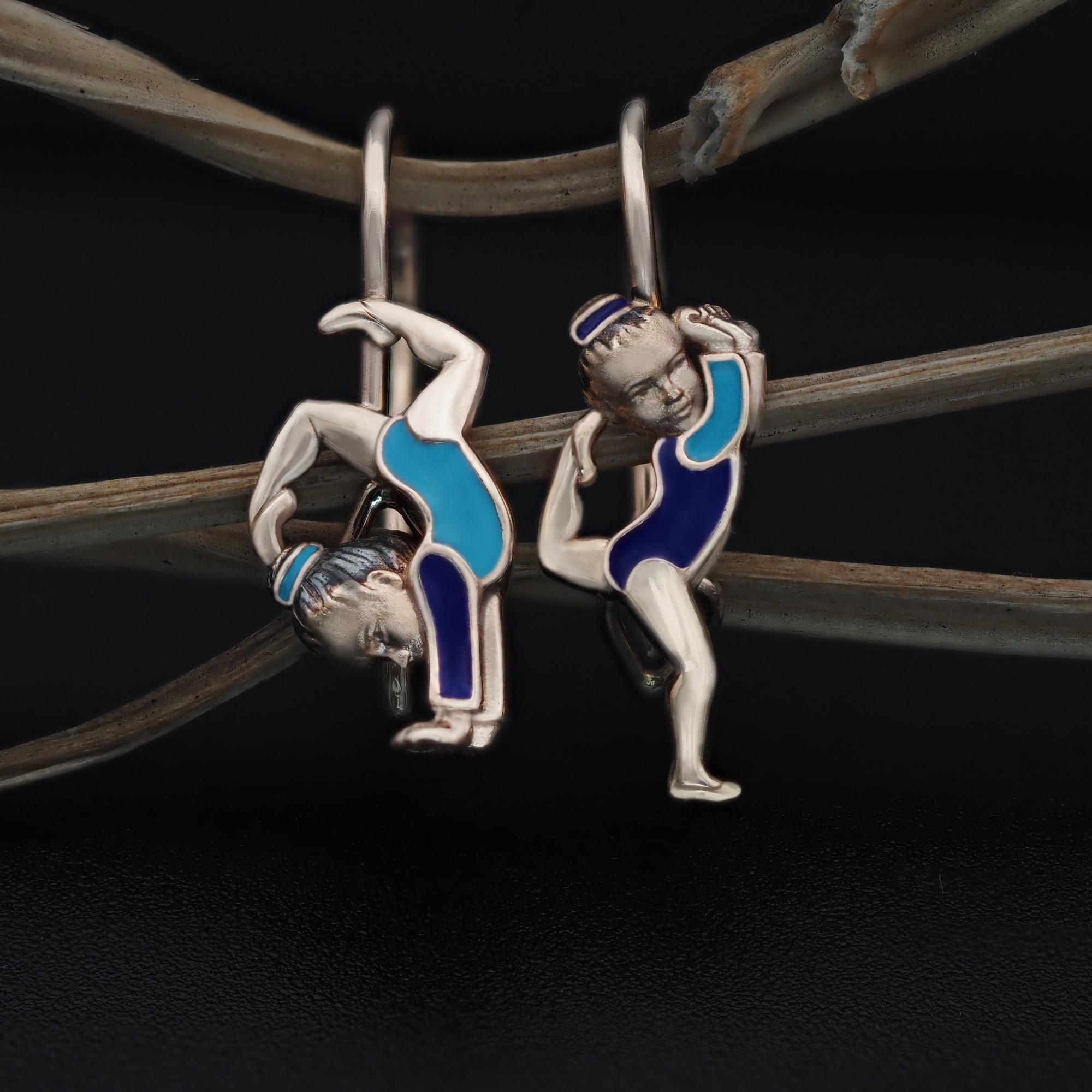Серьги Гимнастки 585