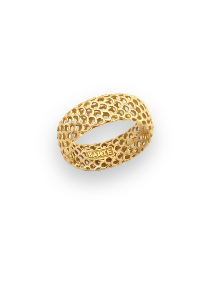 Кольцо "Манаса" (широкое), золоченое