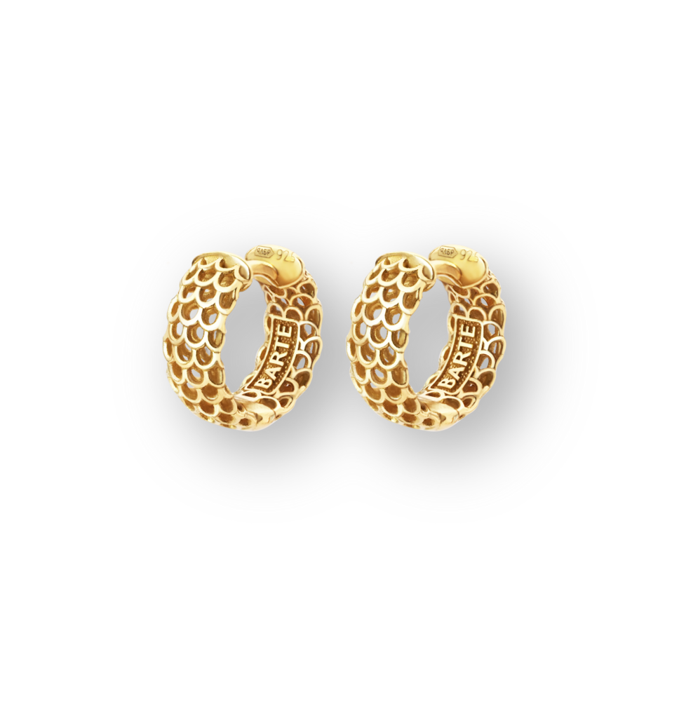 Серьги "Манаса" (D-15), золоченые