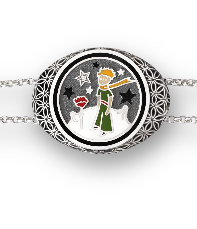 Браслет "Маленький Принц" ( овальный на цепочке)