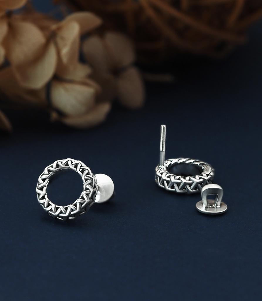 Серьги-пусеты Бесконечность