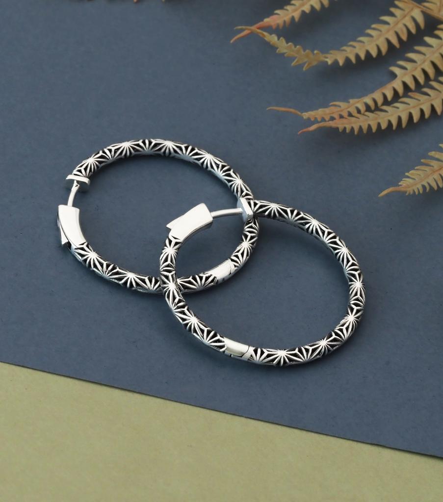 Серьги-хупы «Ритм» ( 35 мм/50 мм )