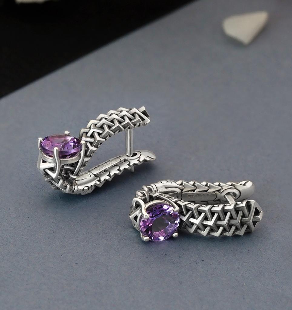 Серьги "Бесконечность Кристалл"