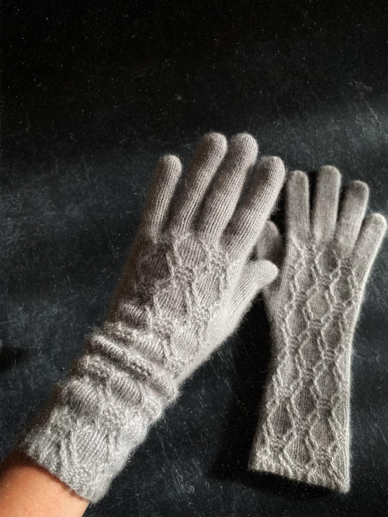 Перчатки женские #gabriel_gloves серые