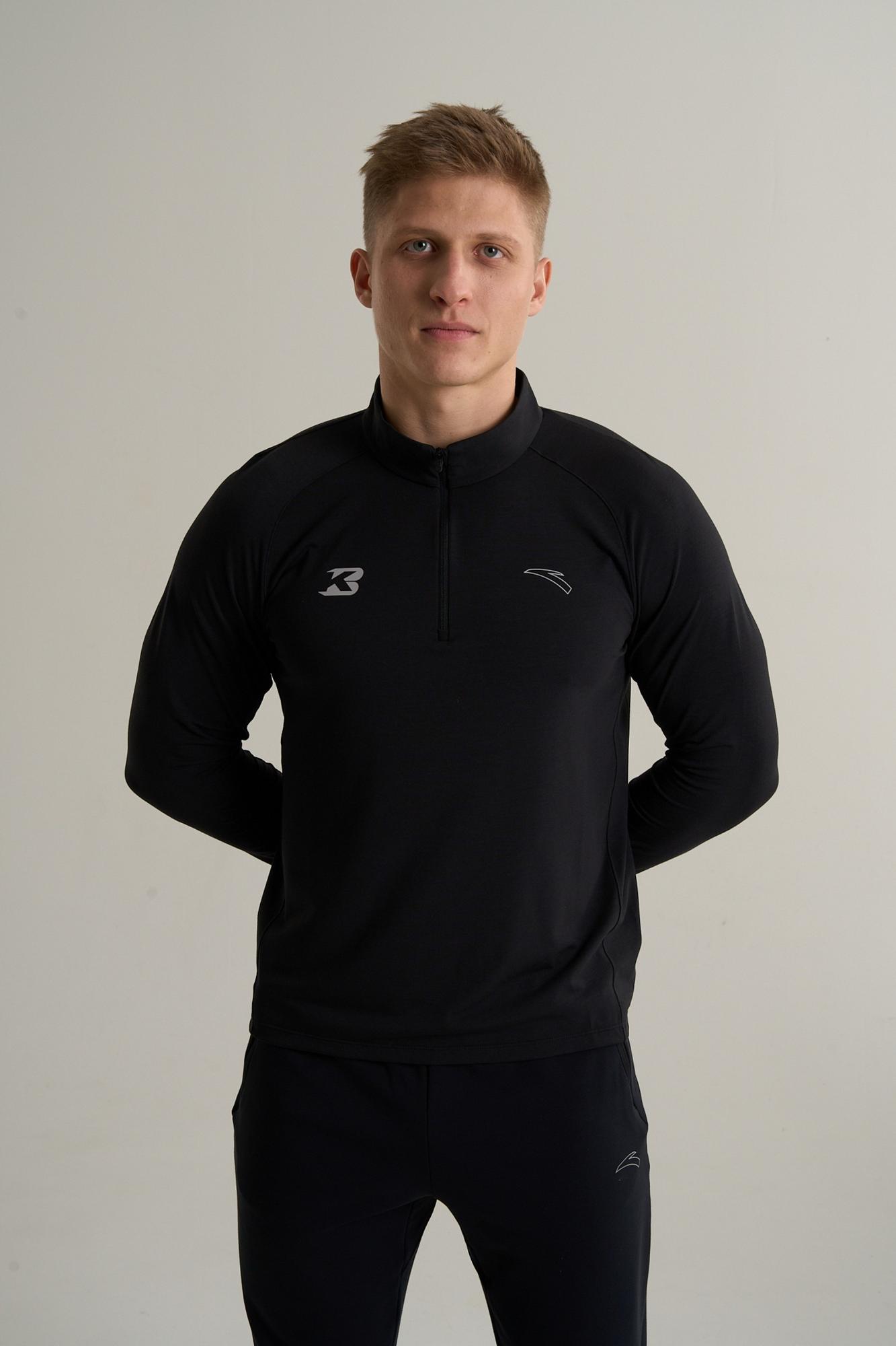 ЛОНГСЛИВ ANTA HALF-ZIP RUNNING LS TEE