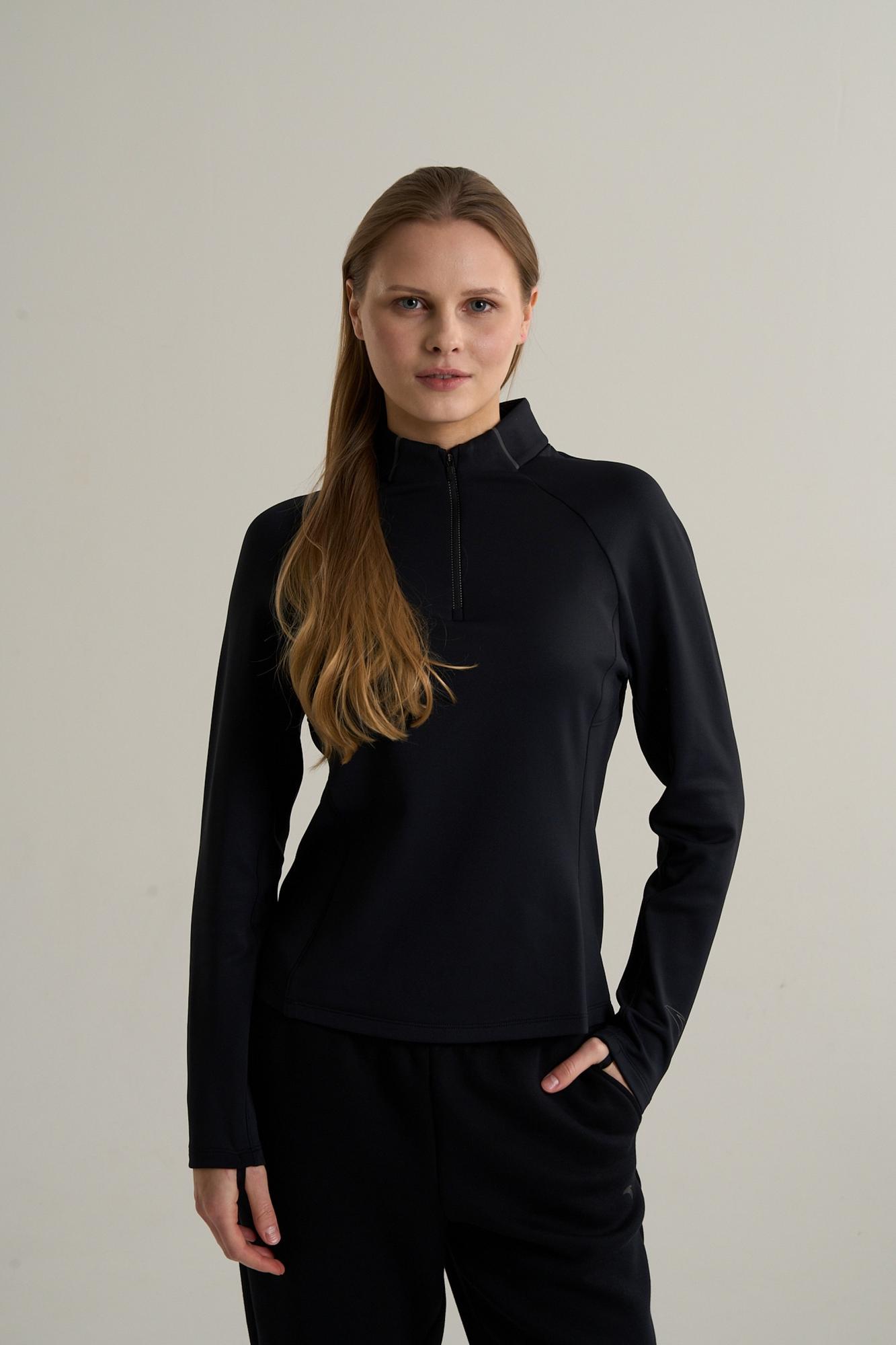 ЛОНГСЛИВ УТЕПЛЕННЫЙ ANTA HALF-ZIP RUNNING LS TEE