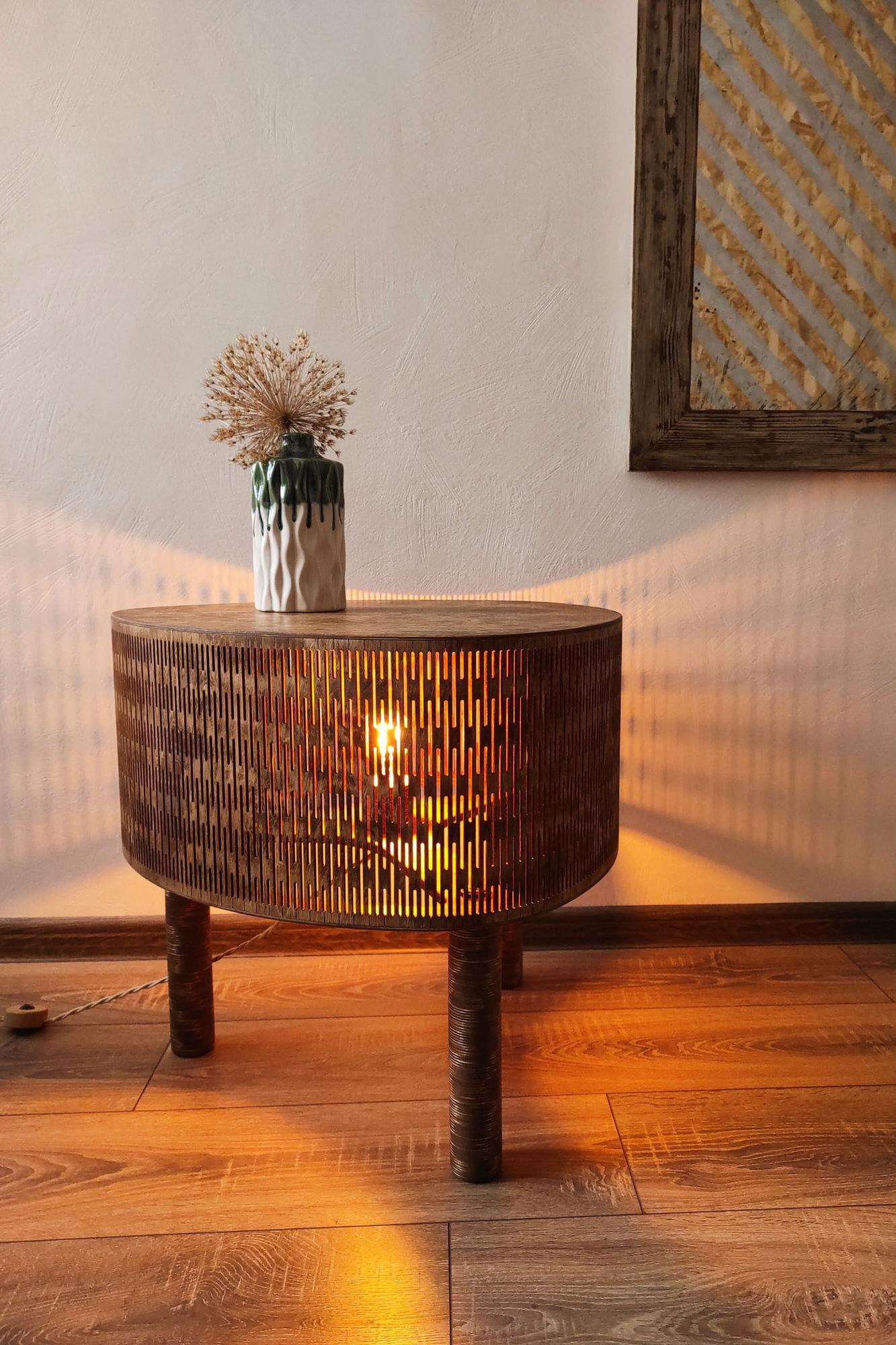 Напольный светильник из дерева "bo 1"