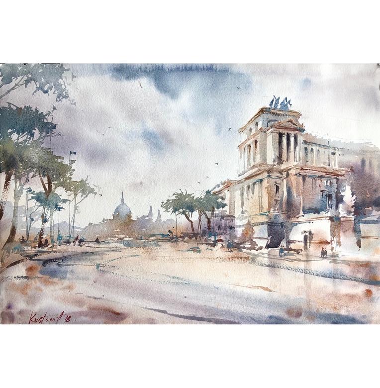 Painting “Piazza Venezia”