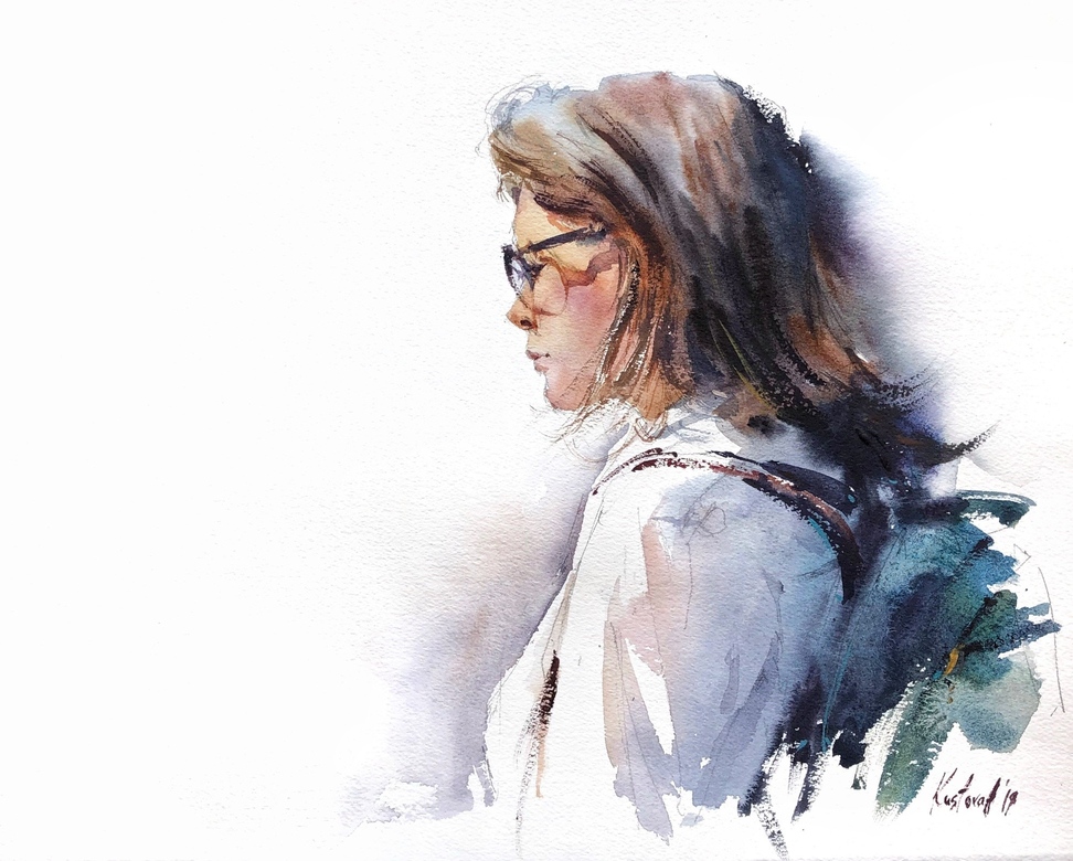 Painting “Girl with glasses  ”
