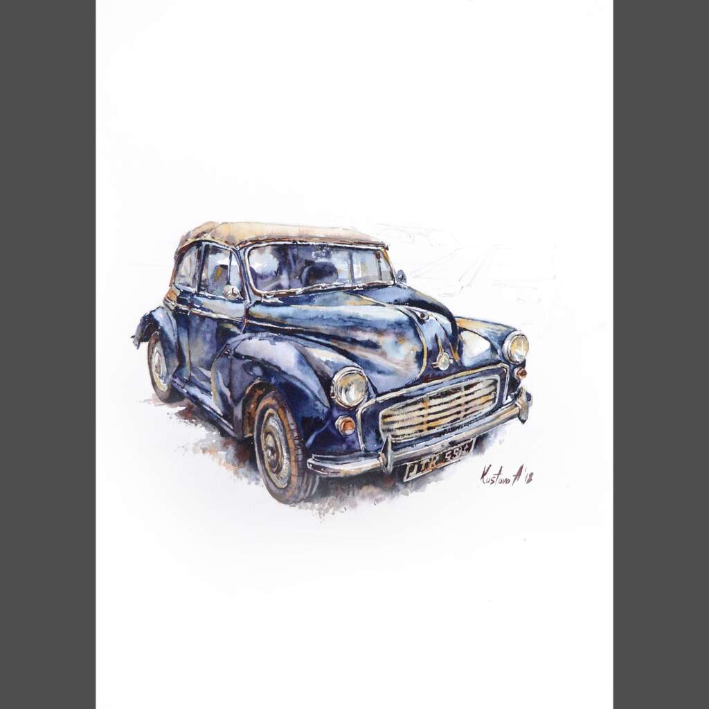 Painting “Blue car“