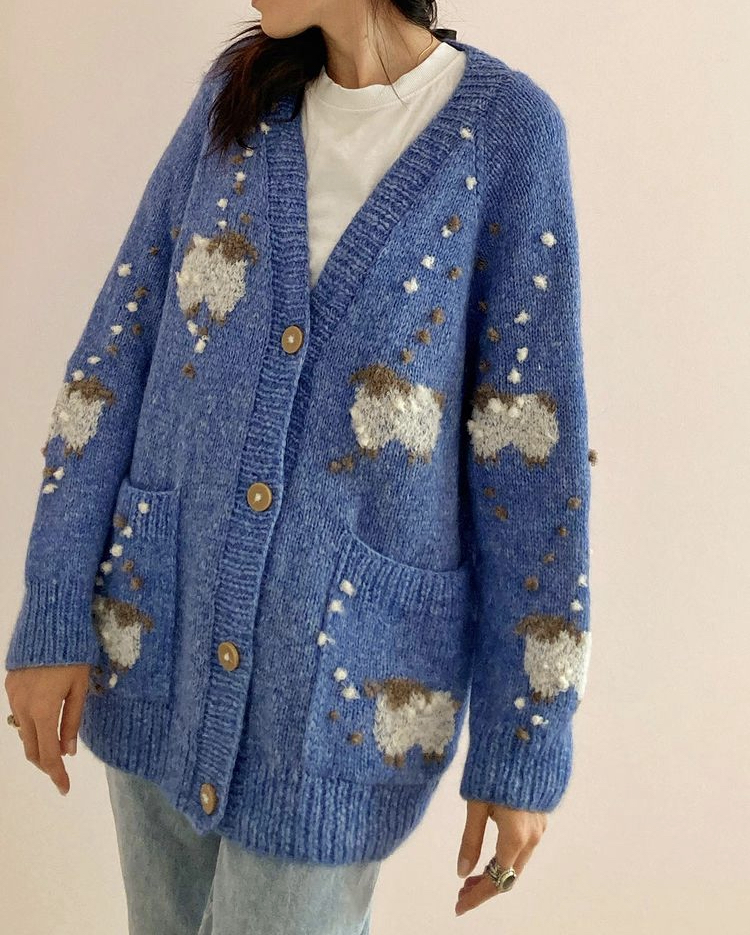 Кардиган с барашками