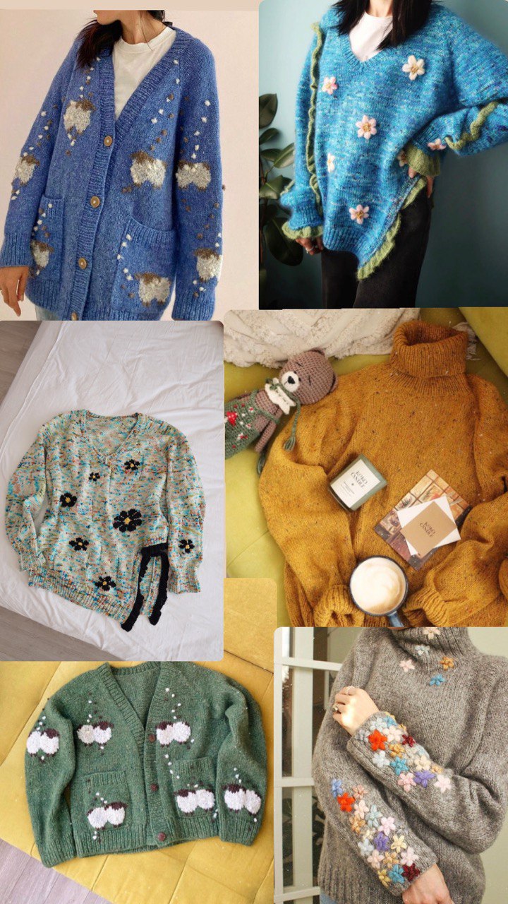 Сборник изделий регланом сверху