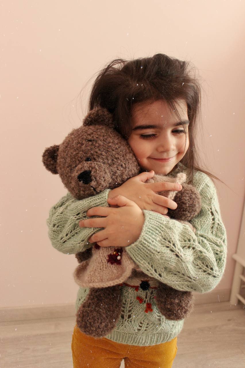 Классический мишка КРЮЧКОМ