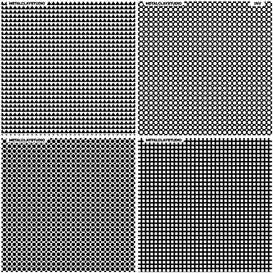 Текстура из полимерной резины ASSORTED 4in1 #33