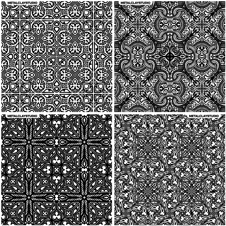 Текстура из полимерной резины ASSORTED 4in1 #27