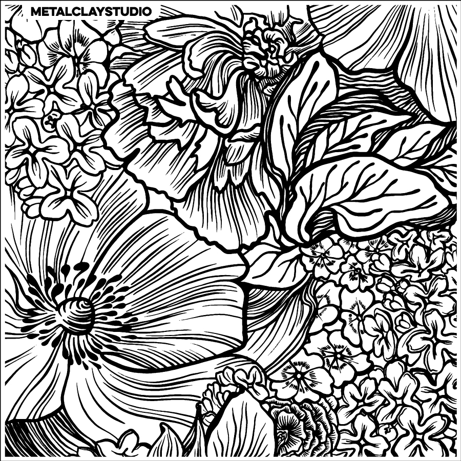 Текстура из полимерной резины FLORA#02