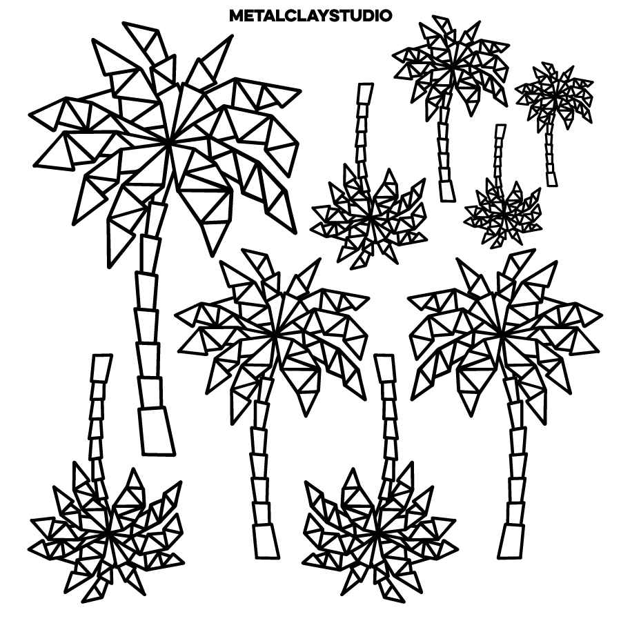 Текстура из полимерной резины ORIGAMI#19