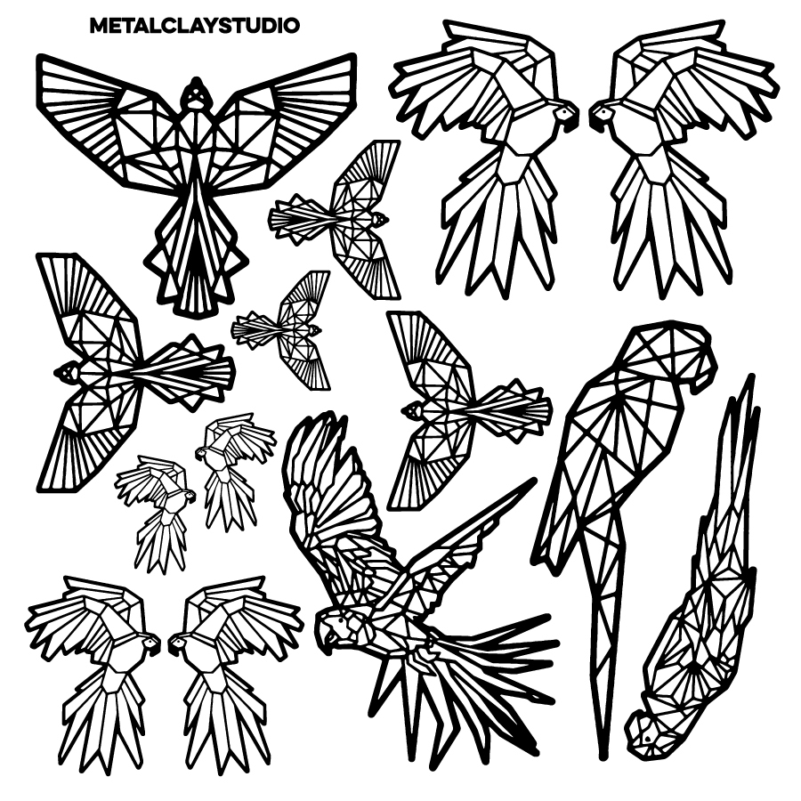 Текстура из полимерной резины ORIGAMI#15