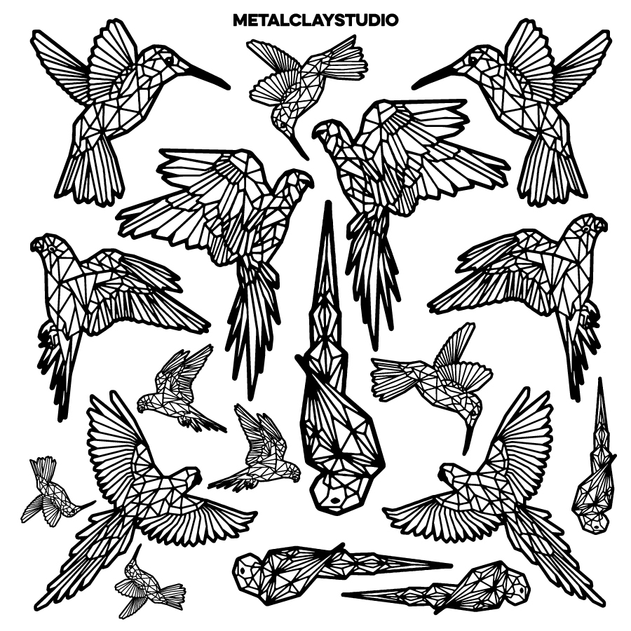 Текстура из полимерной резины ORIGAMI#14