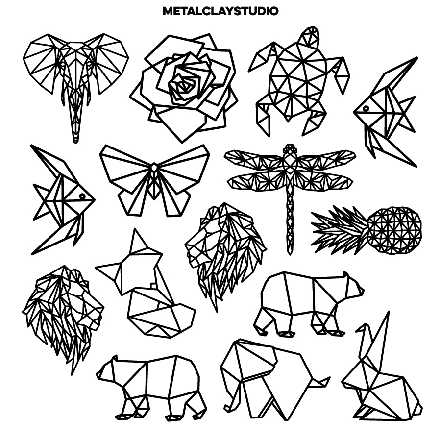 Текстура из полимерной резины ORIGAMI#06