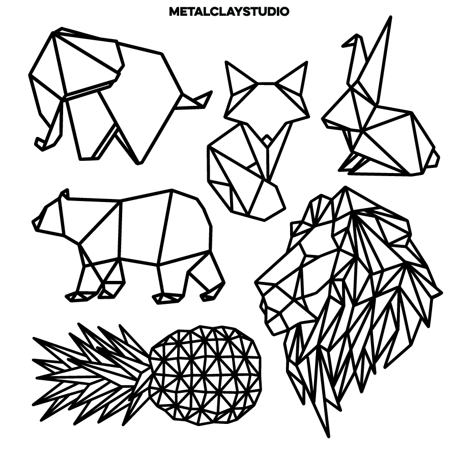 Текстура из полимерной резины ORIGAMI#05