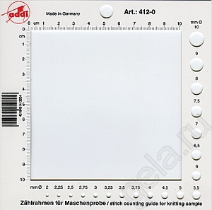 Линейка для измерения образцов и определения диаметра спицы