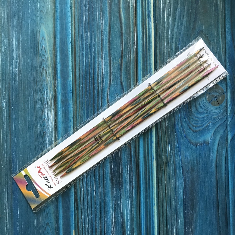 Knit Pro Спицы чулочные Symfonie 3,5мм/20см, дерево, многоцветный, 5шт