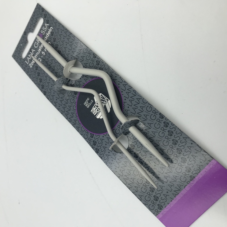 СПИЦЫ ДЛЯ КОС И АРАНОВ LANA GROSSA (КОМПЛЕКТ 2 ШТ, 2-5 ММ)