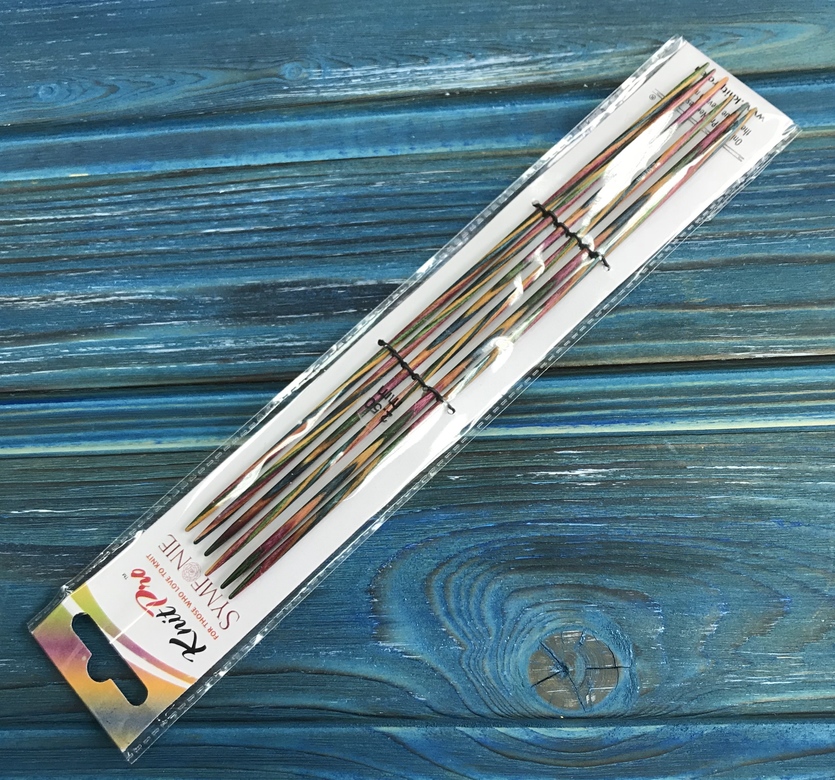 Knit Pro Спицы чулочные Symfonie 2,5мм/20см, дерево, многоцветный, 6шт