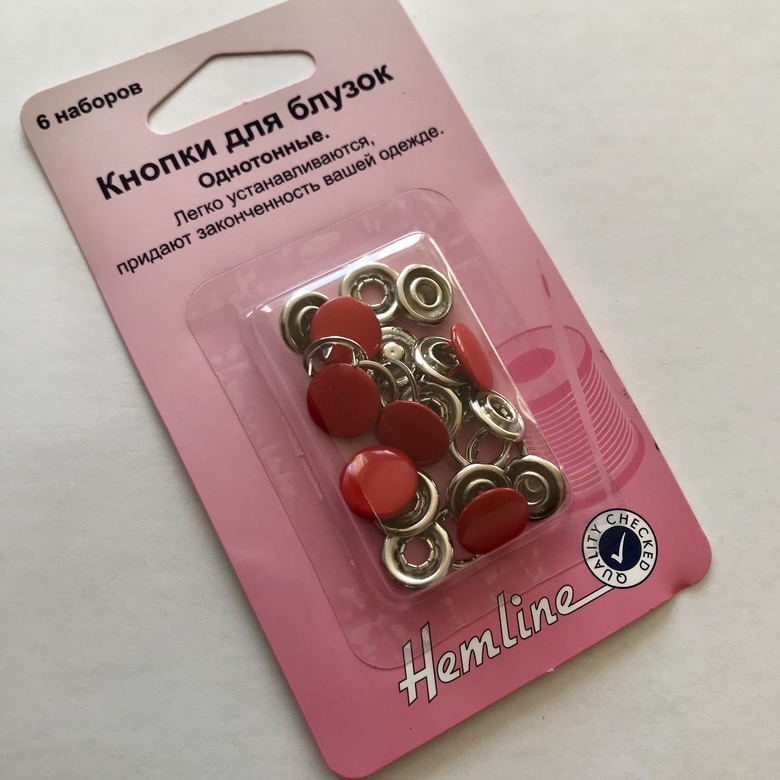 Кнопки 11 мм красный