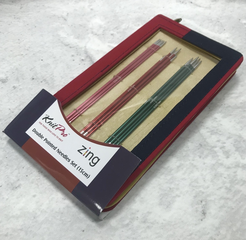 Набор чулочных спиц длиной 15см "Zing"