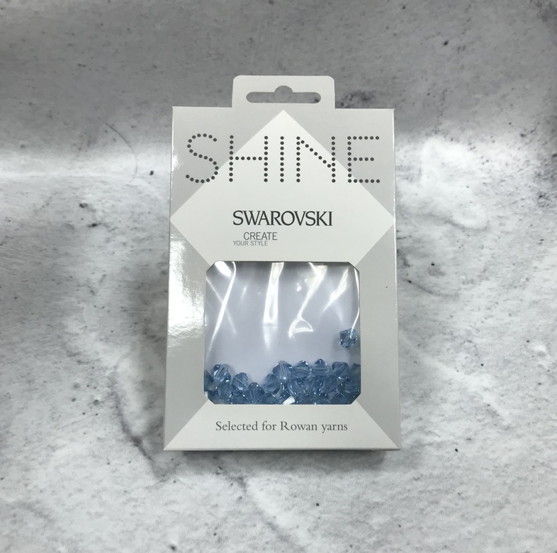 Бусины Swarovski "Classic", размер 8мм, аквамариновый, 25шт в упаковке