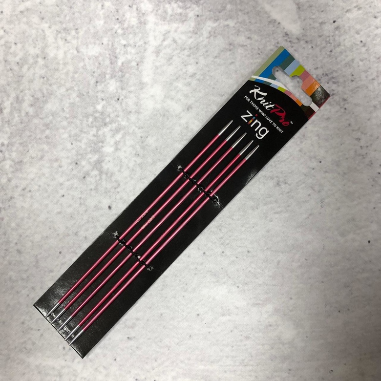 Knit Pro спицы чулочные Zing 15 см/2мм