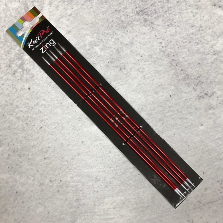 Knit Pro спицы чулочные Zing 20 см/2,5мм
