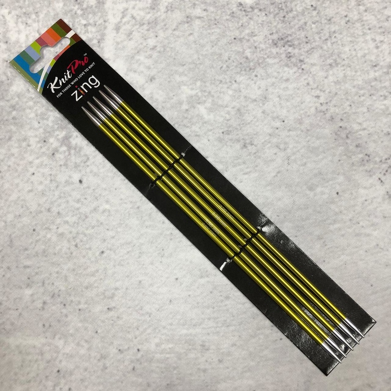 Knit Pro спицы чулочные Zing 20 см/3,5мм