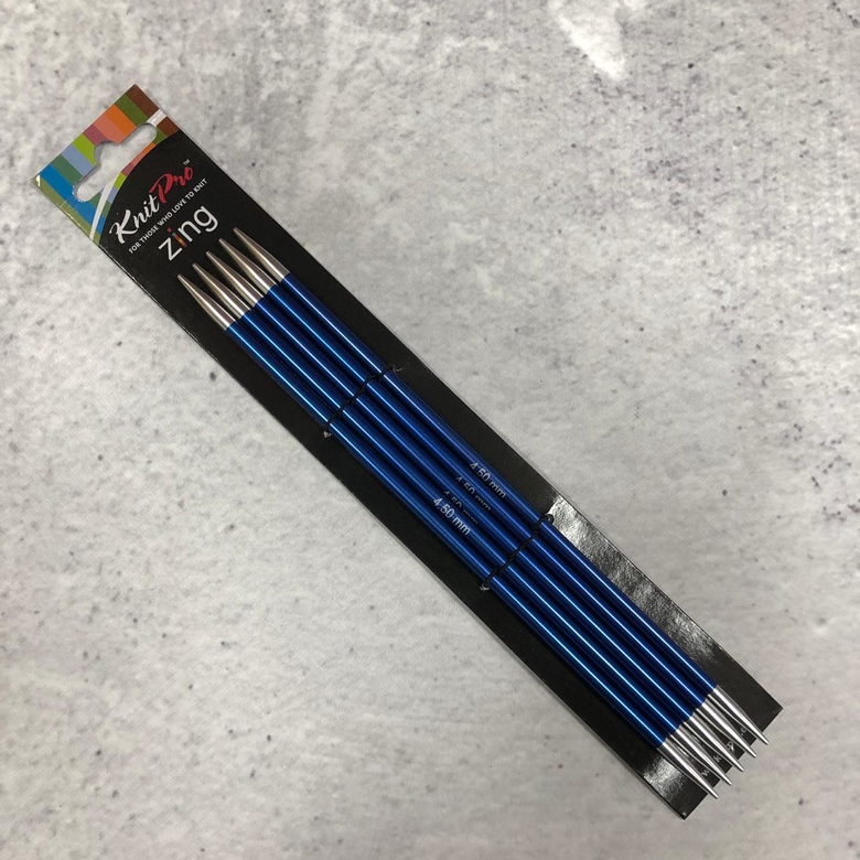 Knit Pro спицы чулочные Zing 20 см/4мм