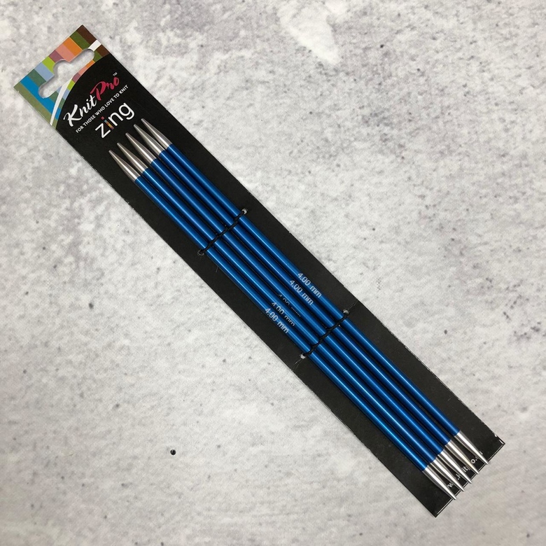 Knit Pro спицы чулочные Zing 20 см/4,5мм
