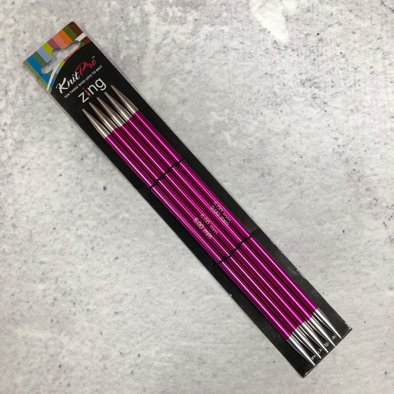 Knit Pro спицы чулочные Zing 20 см/5мм