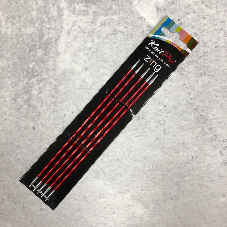 Knit Pro спицы чулочные Zing 15 см/2,5мм