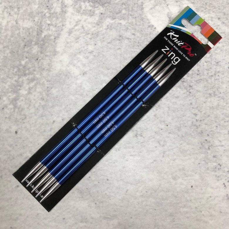 Knit Pro спицы чулочные Zing 15 см/4,5мм