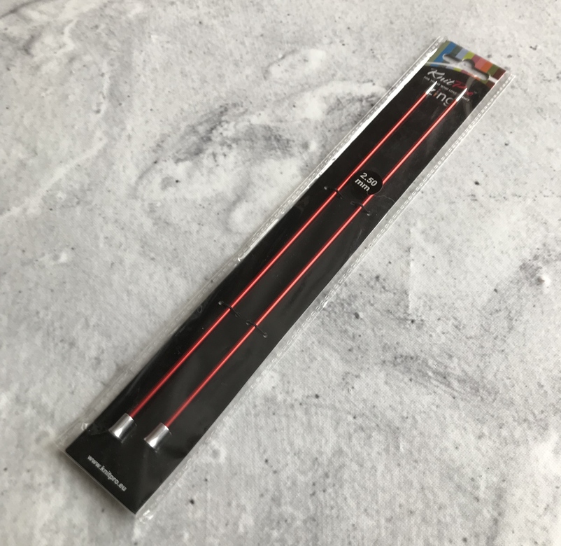 Knit Pro Спицы прямые Zing 2.5мм/25см