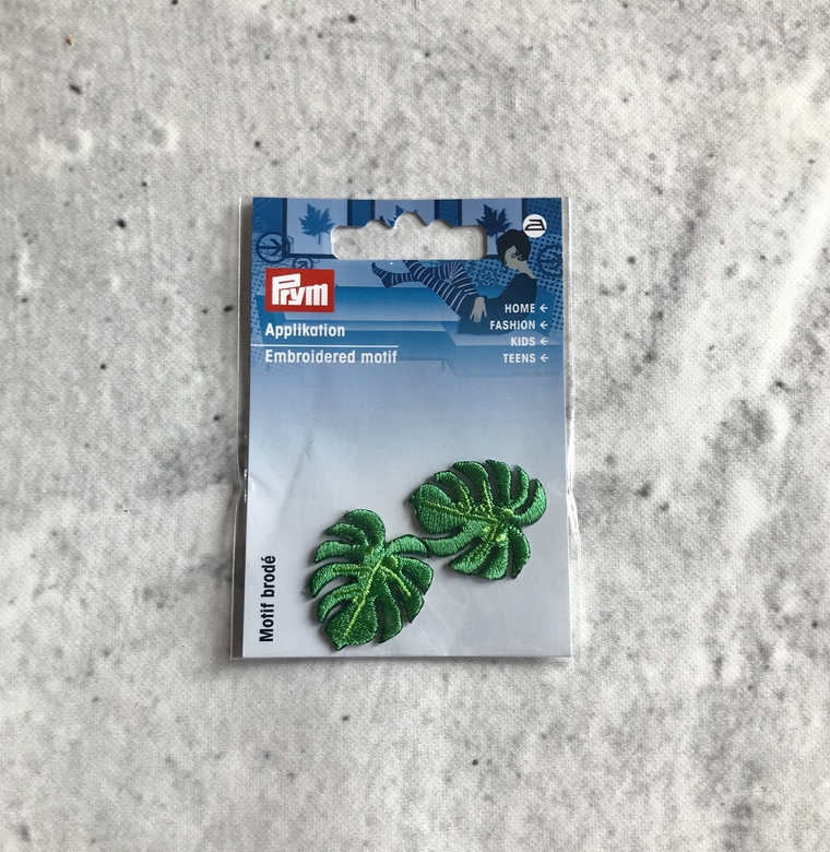 термоаппликация "Листья фикуса"