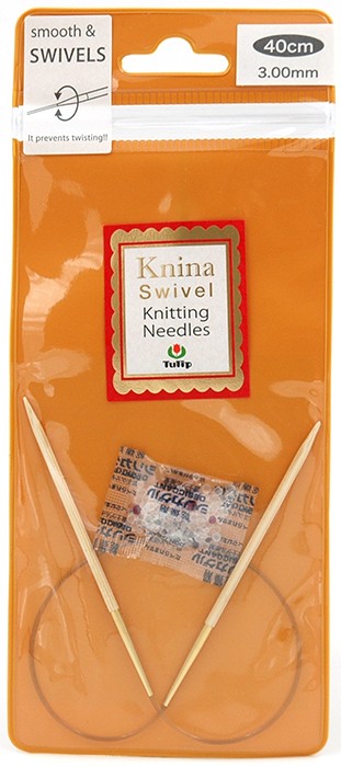 Спицы круговые "Knina Swivel" 3мм/40см, Tulip
