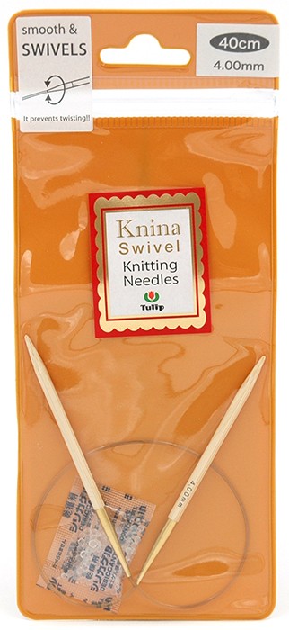 Спицы круговые "Knina Swivel" 4мм/40см, Tulip