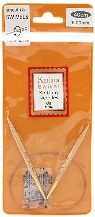 Спицы круговые "Knina Swivel" 5мм/40см, Tulip