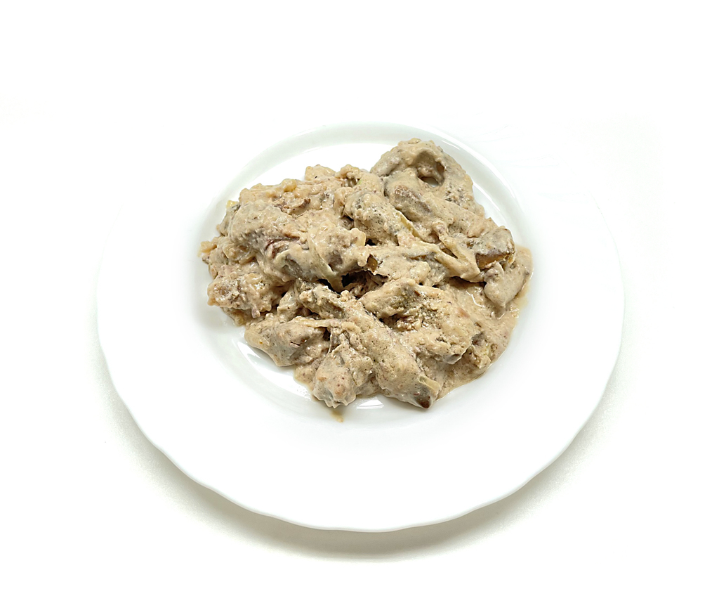 Бефстроганов из говяжьей печени