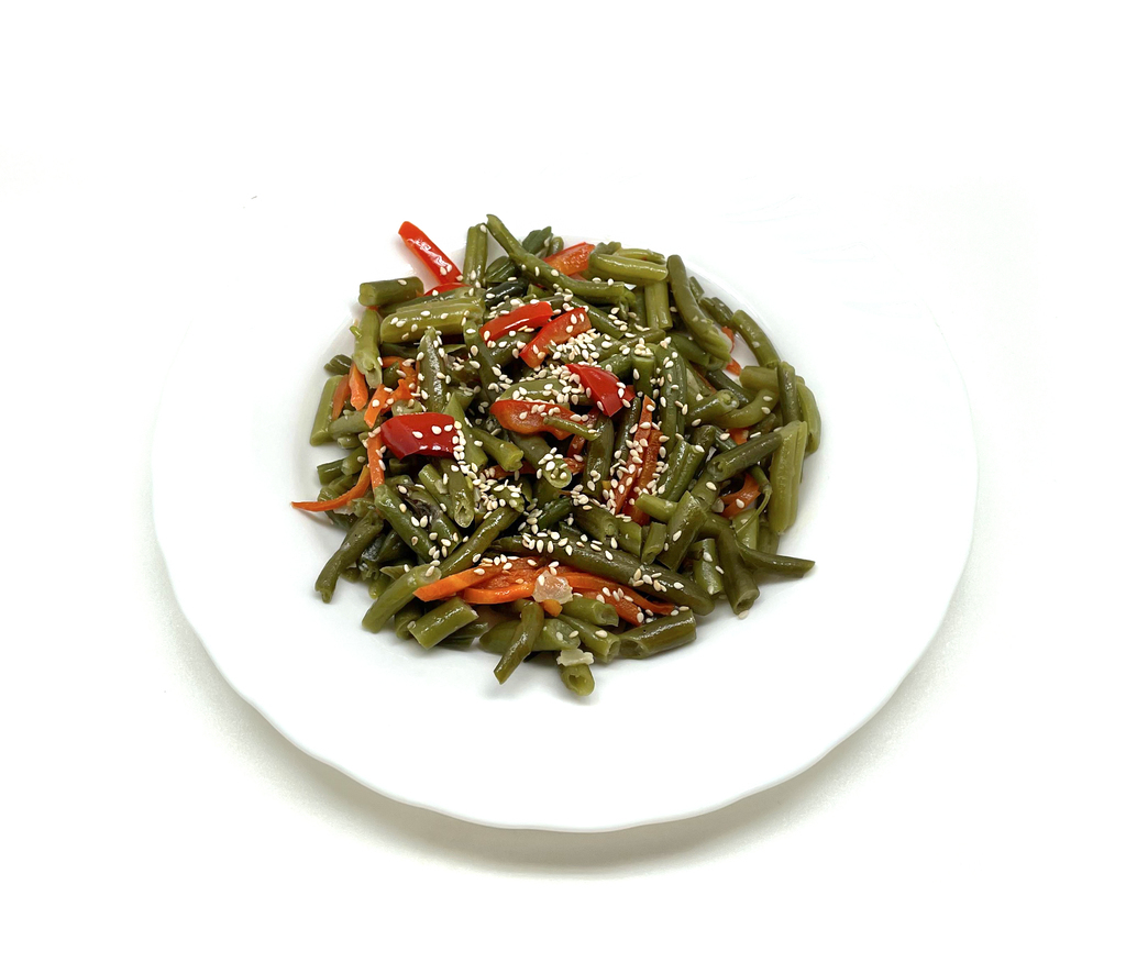 Фасоль зеленая с овощами